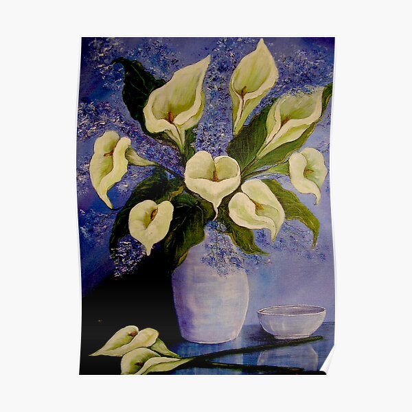 Lilies from my garden Poster