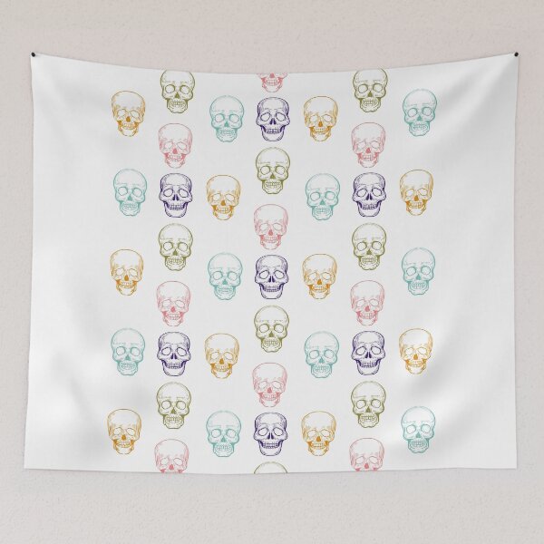 Item preview, Colorful Skull Pattern   designed and sold by RUMI-ART-PLANET.