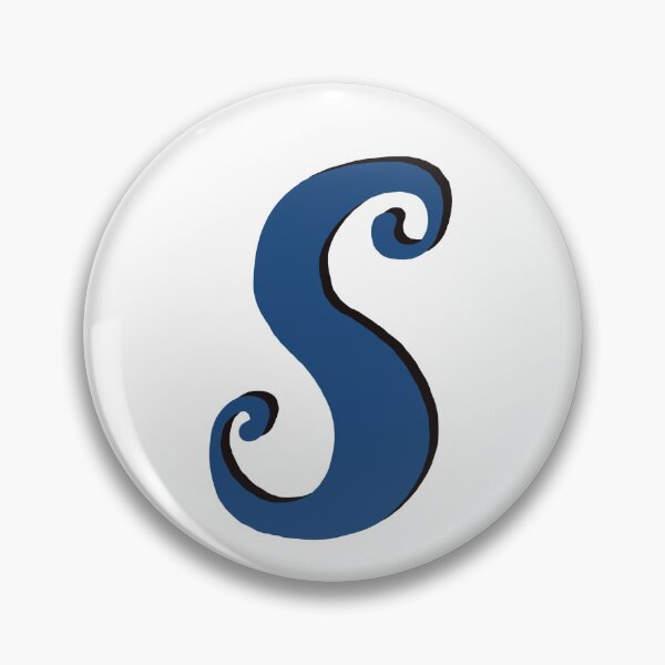Item preview, Letter S blue initial monogram alphabet s capital S designed and sold by Antique-Gifts.