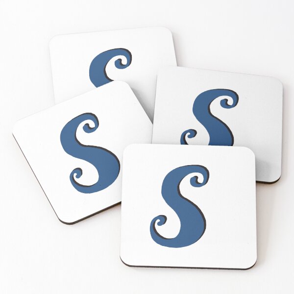 Item preview, Letter S blue initial monogram alphabet s capital S designed and sold by Antique-Gifts.