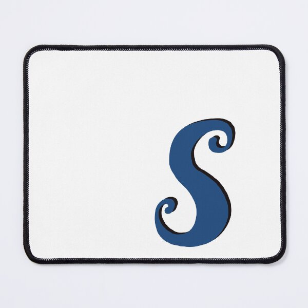 Item preview, Letter S blue initial monogram alphabet s capital S designed and sold by Antique-Gifts.