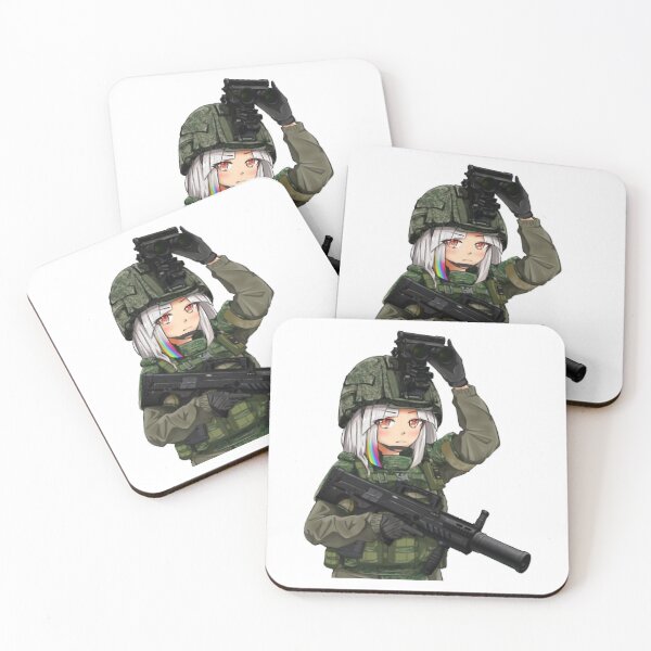 Aperçu de l'œuvre Entendre le son Militaire Anime Mignon Pistolet Choses à faire Garçons Filles créée et vendue par JasmineArmitArt.