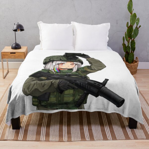 Aperçu de l'œuvre Entendre le son Militaire Anime Mignon Pistolet Choses à faire Garçons Filles créée et vendue par JasmineArmitArt.