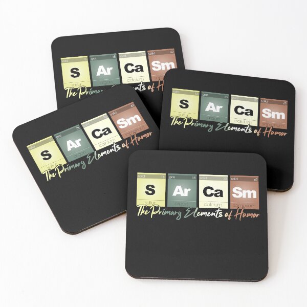 Item preview, Sarcasm Elements of Humor Funny Chemistry Science Nerd  designed and sold by Nerd Shizzle.