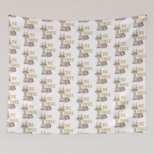 Item preview, Golden Antlers Deer - Be Free designed and sold by CreativNode.