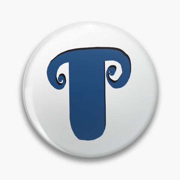 Item preview, Letter T blue initial monogram alphabet T capital T designed and sold by Antique-Gifts.
