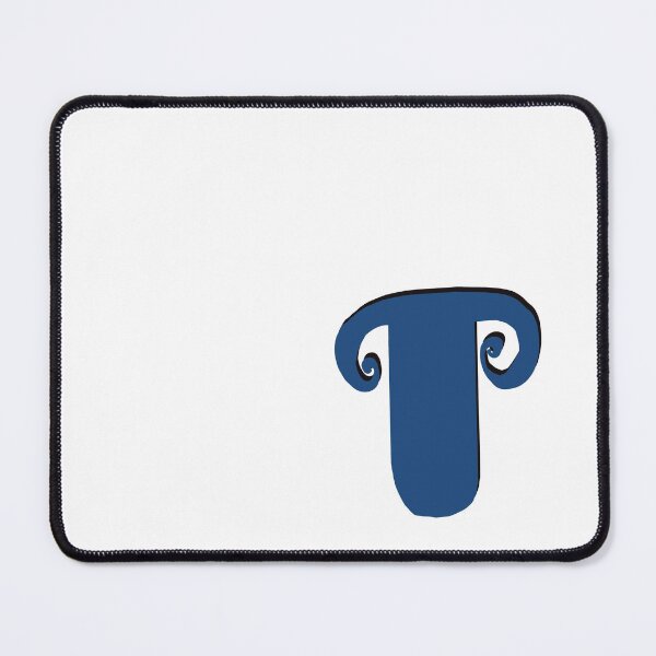Item preview, Letter T blue initial monogram alphabet T capital T designed and sold by Antique-Gifts.