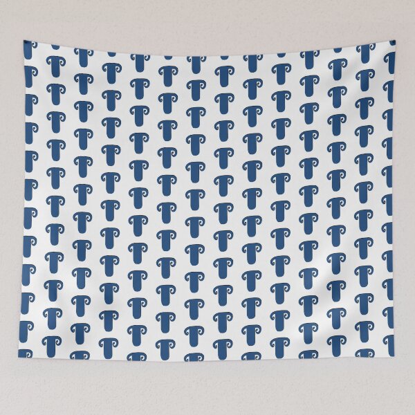 Item preview, Letter T blue initial monogram alphabet T capital T designed and sold by Antique-Gifts.