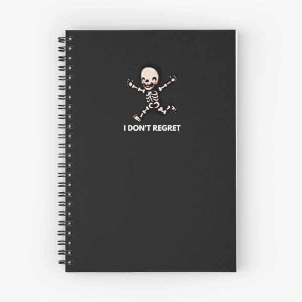 Item preview, I Don't Regret - funny skeleton designed and sold by ProtonProject.