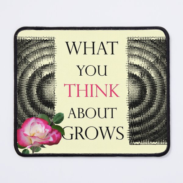 Item preview, What You Think About Grows, the Ripple Effect Cream Background designed and sold by SpiritGifts.