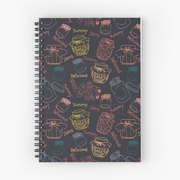 Item preview, Fun and whimsical JAM JARS pattern to show your love of fruits designed and sold by ArtsyanaFlorida.