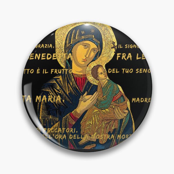 Item preview, Ave Maria Virgen Mary Santa Gold Preghiera Pray - Italian designed and sold by Bebichic.