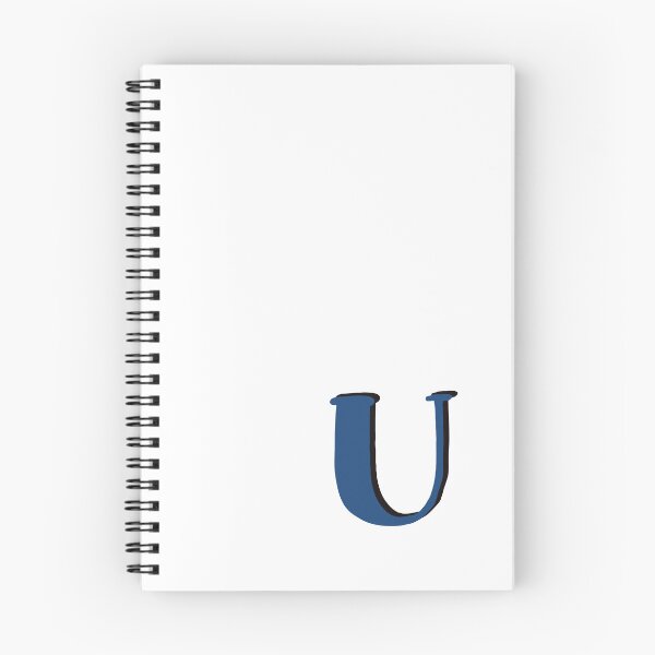 Artikelvorschau, Buchstabe U blaues Anfangsmonogramm Alphabet U Großbuchstabe U entworfen und verkauft von Antique-Gifts.