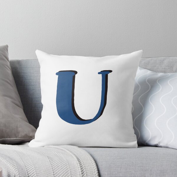 Item preview, Letter U blue initial monogram alphabet U capital U designed and sold by Antique-Gifts.