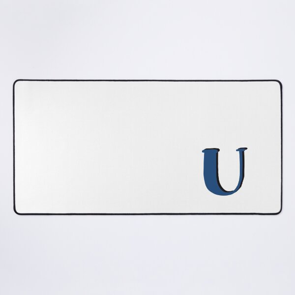 Item preview, Letter U blue initial monogram alphabet U capital U designed and sold by Antique-Gifts.