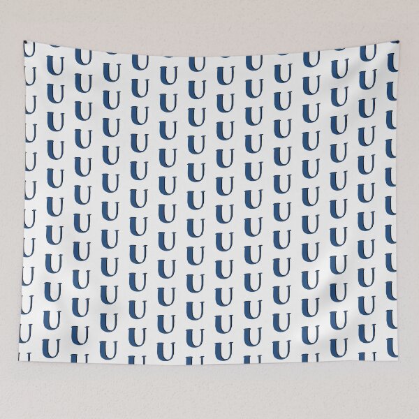 Item preview, Letter U blue initial monogram alphabet U capital U designed and sold by Antique-Gifts.