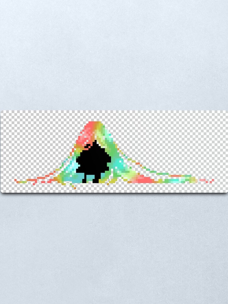 Alternate view of Pixelated Faceless Girl Metal Print