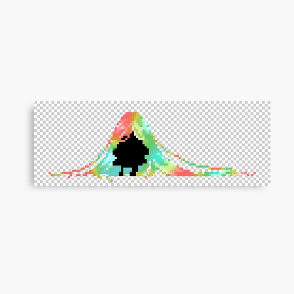 Pixelated Faceless Girl Canvas Print