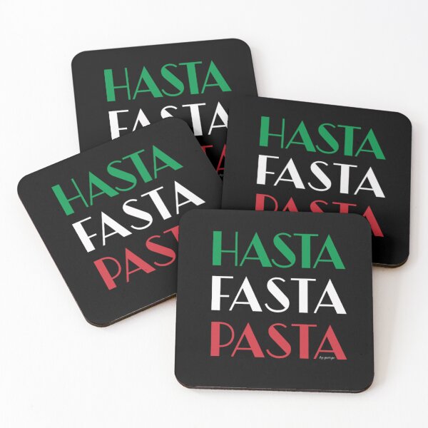Item preview, HASTA FASTA PASTA | Italian Styled Funny Quote designed and sold by TenbrinkDesigns.