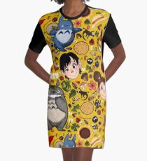 Totoro Graphic T-Shirt Dress