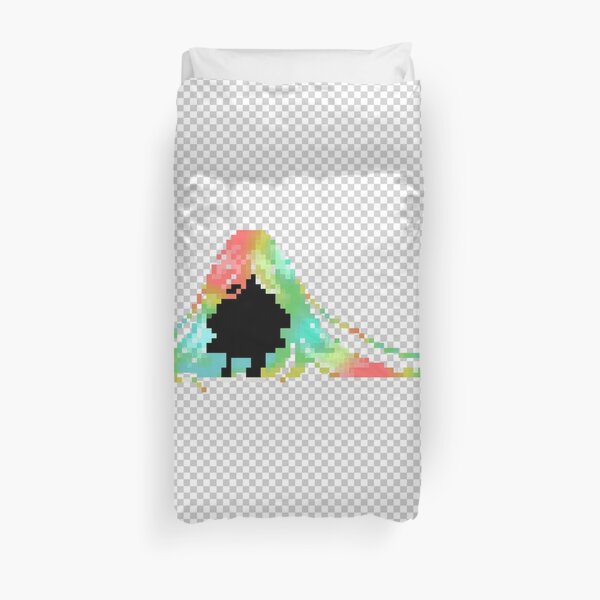 Pixelated Faceless Girl Duvet Cover