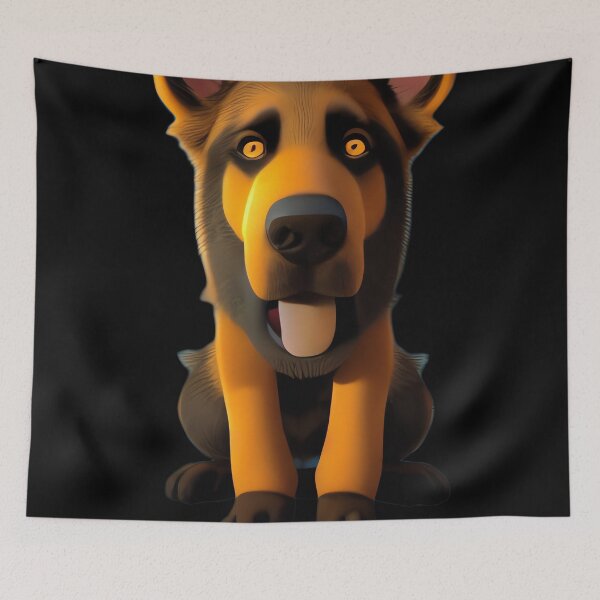 Item preview, Dopey German Shepherd Dog designed and sold by musicroom.