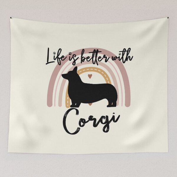 Item preview, Corgi Dog Rainbow Aesthetic Boho designed and sold by rafaeltto.