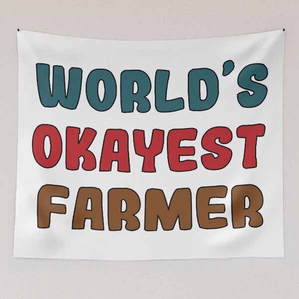 Item preview, world’s okayest farmer designed and sold by retro10.