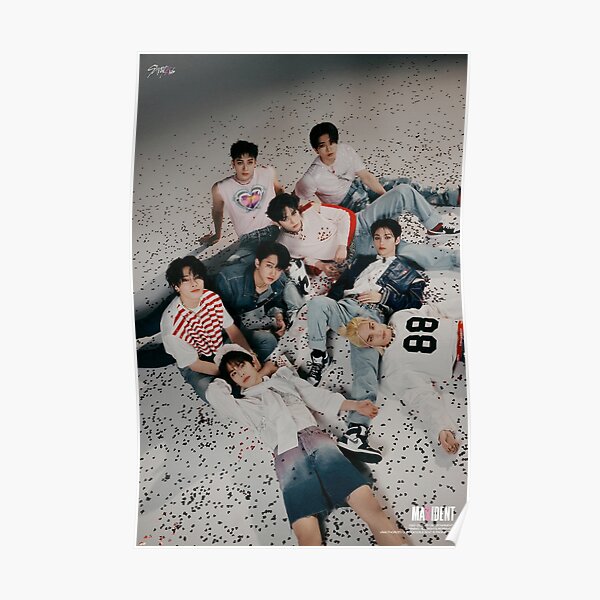 Maxident STRAY KIDS SKZ LOGO kpop circle signatures autographs Poster