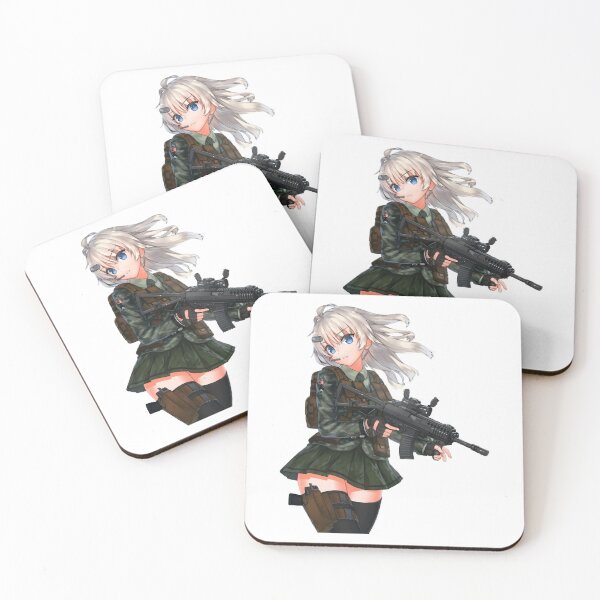 Aperçu de l'œuvre Sur Citations Militaire Anime Mignon Pistolet Facilité Ces Fan Les Garçons Filles créée et vendue par JasmineArmitArt.