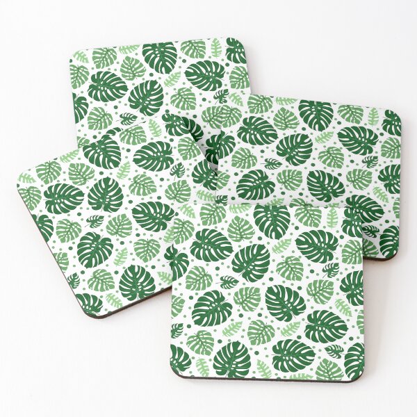Item preview, Green Monstera Leaf Pattern designed and sold by alifart.