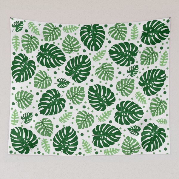 Item preview, Green Monstera Leaf Pattern designed and sold by alifart.