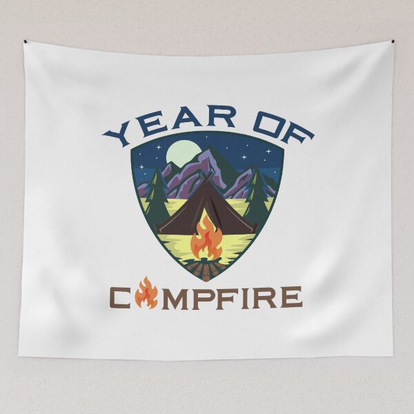 Item preview, Year of the Campfire Grilling Bon Fires Camper Summer Coals designed and sold by Zeus-Studio.