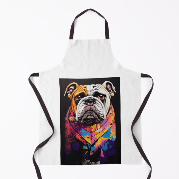 Item preview, bull dog portrait graffiti art designed and sold by keyd-studio.