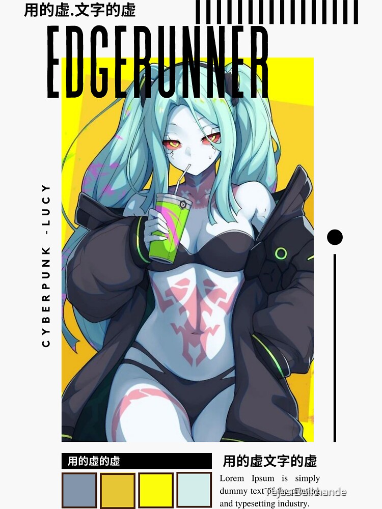 Rebecca Cyberpunk Edgerunner Sticker For Sale By Alexashibee121 Redbubble 2817