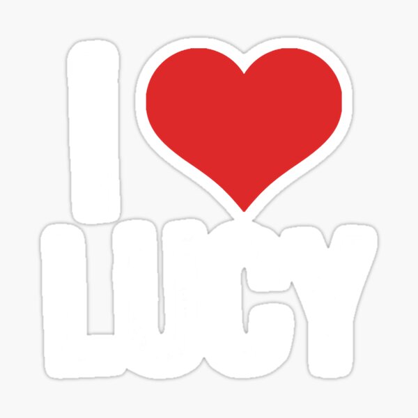 I love Lucy Heart Decal - Pro Sport Stickers