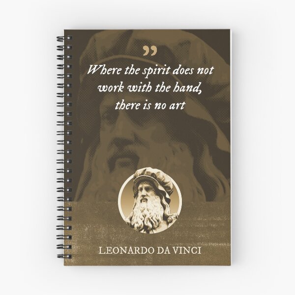 Item preview, Leonardo da Vinci - Where the spirit does not work with the hand, there is no art designed and sold by Syahrasi.