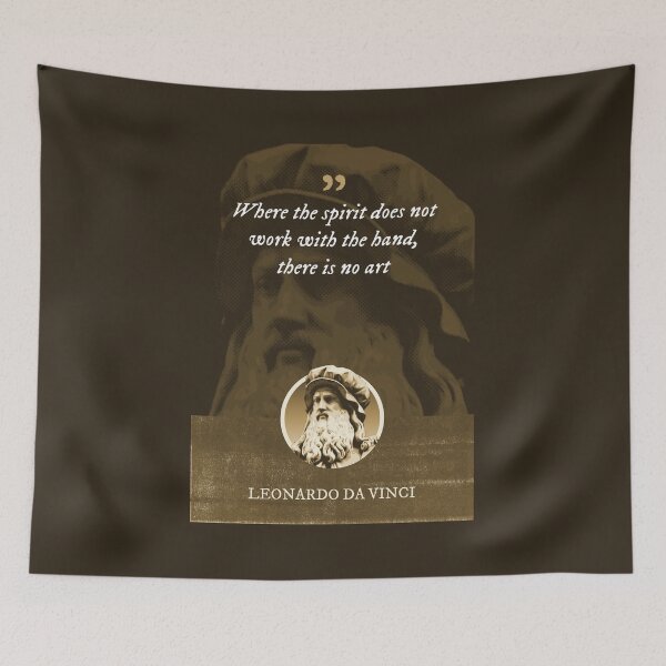 Item preview, Leonardo da Vinci - Where the spirit does not work with the hand, there is no art designed and sold by Syahrasi.