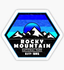 Rocky Mountain National Park Colorado Blue Sticker