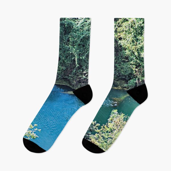 Item preview, Blue River Trees Forest Landscape  designed and sold by worldways.