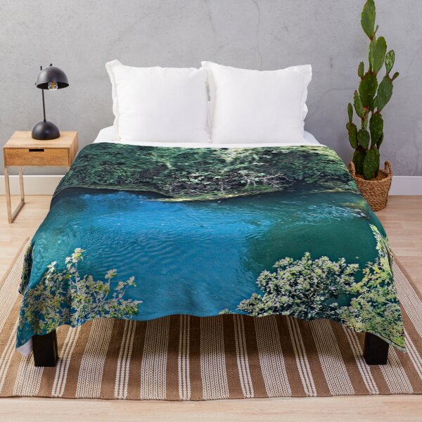 Item preview, Blue River Trees Forest Landscape designed and sold by worldways.