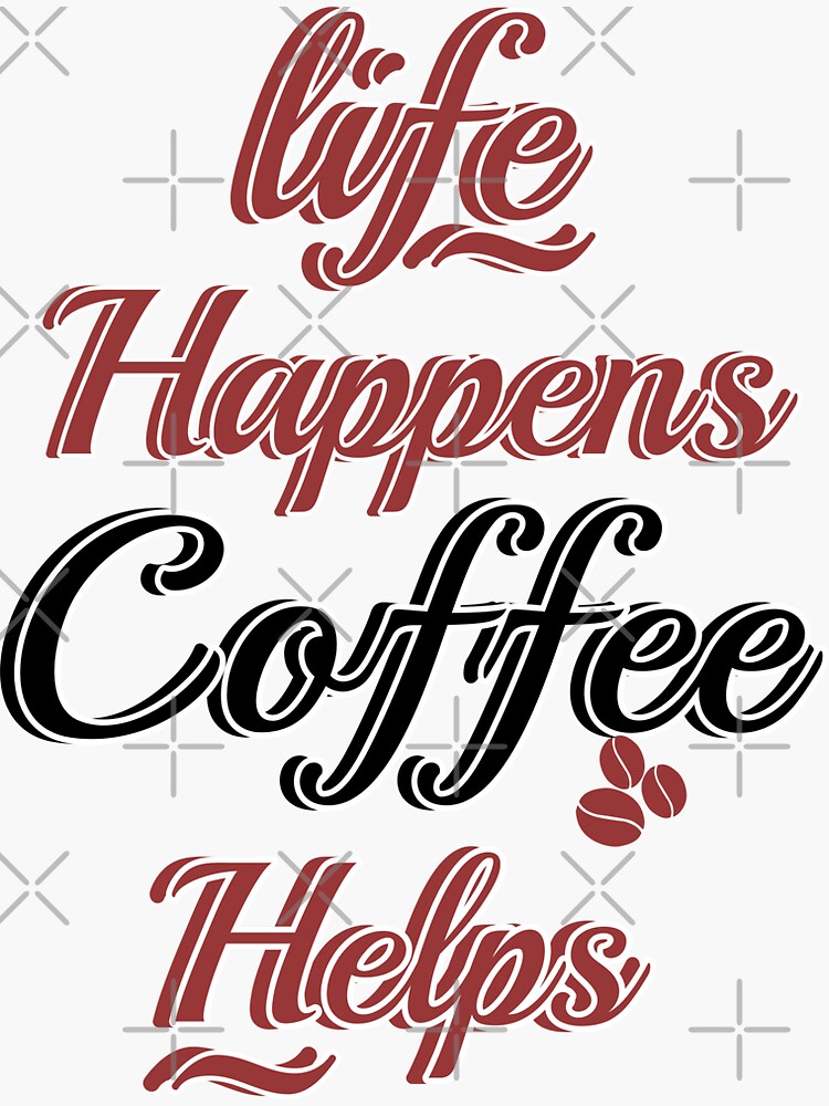 "Coffee addiction" Sticker for Sale by Smritiartwork Redbubble