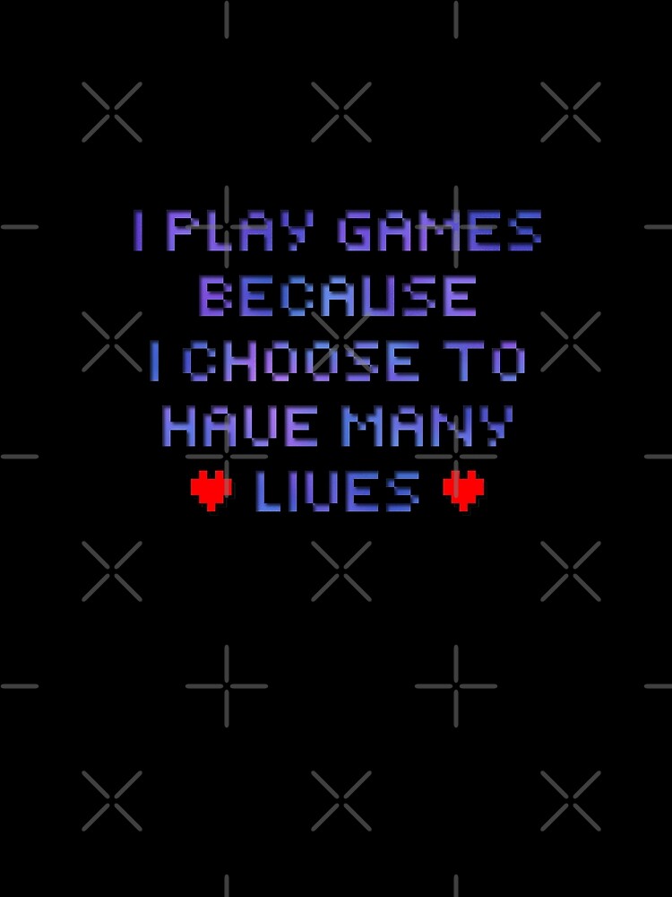 Pixel Text - Many Lives by Sarinilli