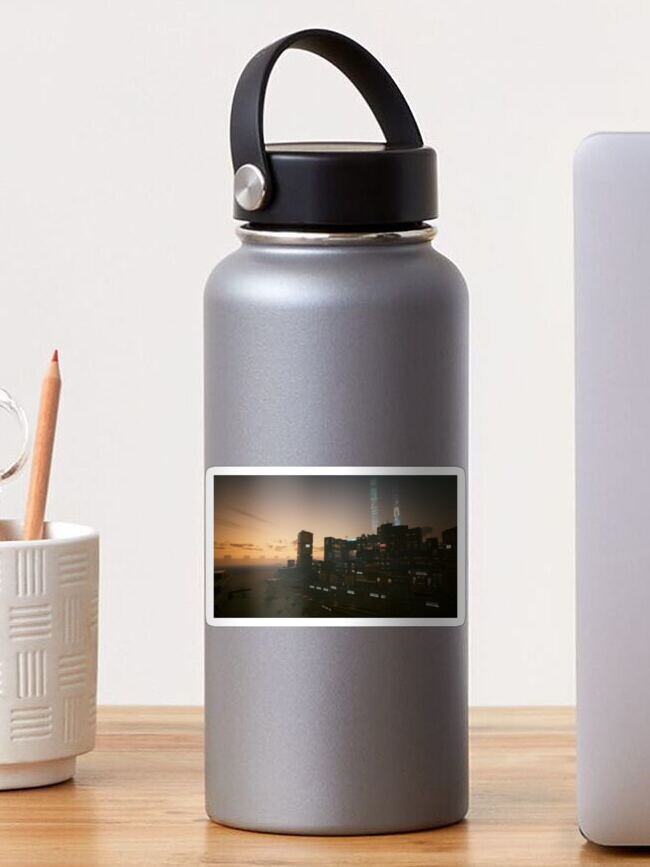 Thumbnail 1 of 3, Sticker, Cyberpunk Night City designed and sold by Bien Design.