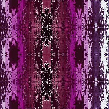 Artwork thumbnail, Plum Ikat by Nina May Designs