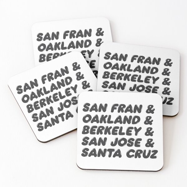 Item preview, California Bay Area Cities, San Francisco, Oakland, Berkeley, San Jose & Santa Cruz designed and sold by TonySpencer.