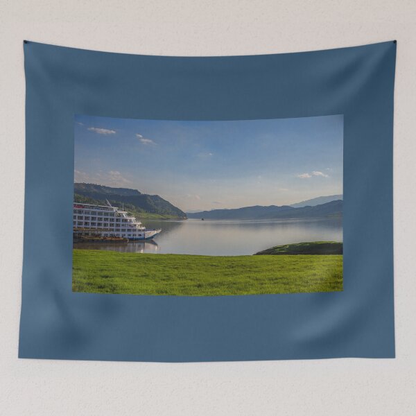 Item preview, China. Yangtze River. Landscape with the Cruise Ship. designed and sold by vadim19.