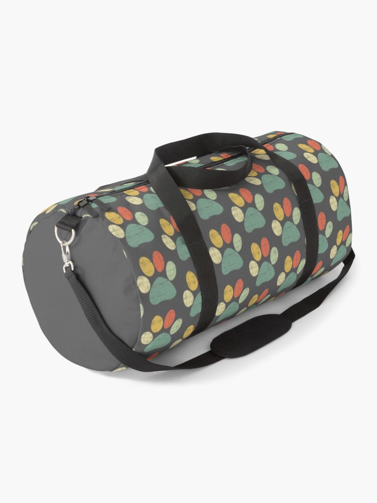 Dog print duffle outlet bag