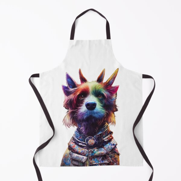 Item preview, punk rock dog colorful designed and sold by keyd-studio.