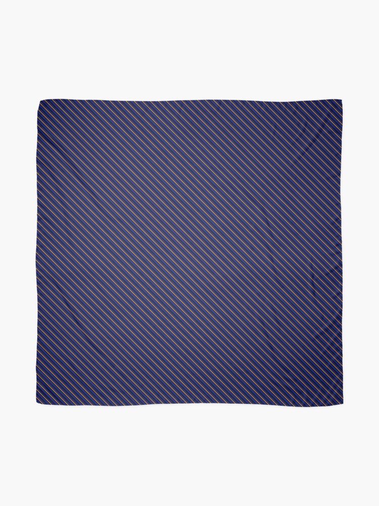Alternate view of Stripes (Small) - Blue and Bronze Scarf